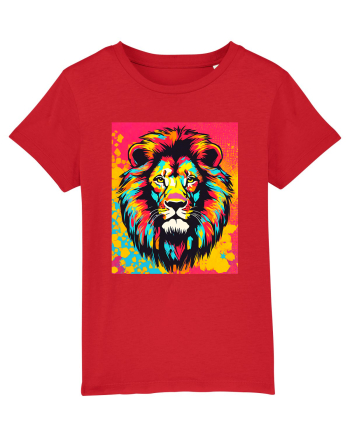 Lion Pop Art Red