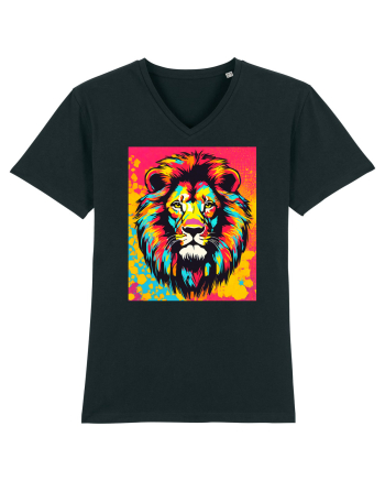 Lion Pop Art Black