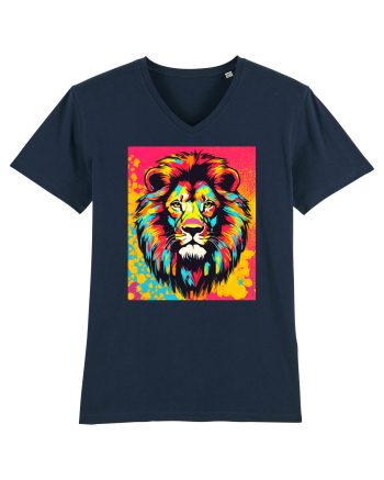 Lion Pop Art French Navy