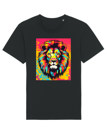 Lion Pop Art Black