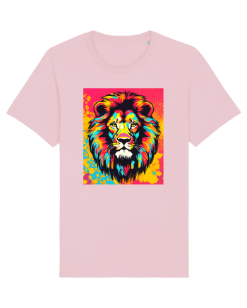 Lion Pop Art Cotton Pink