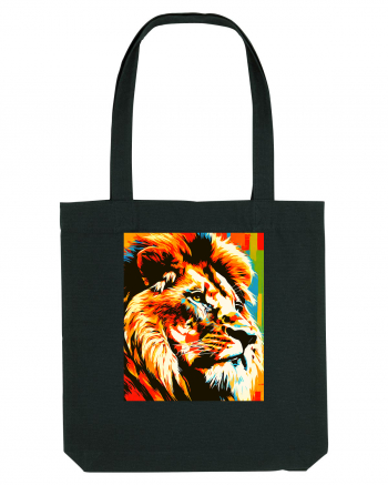 Lion Pop Art Black