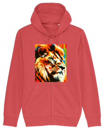 Lion Pop Art Carmine Red