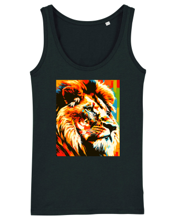 Lion Pop Art Black