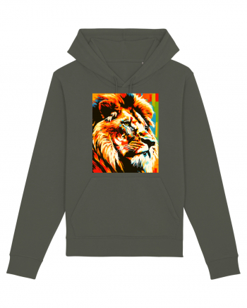 Lion Pop Art Khaki