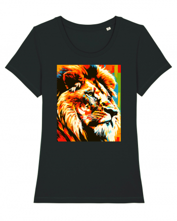 Lion Pop Art Black