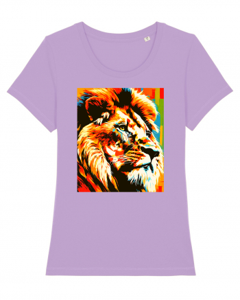 Lion Pop Art Lavender Dawn