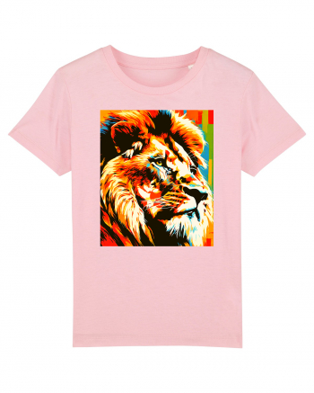 Lion Pop Art Cotton Pink