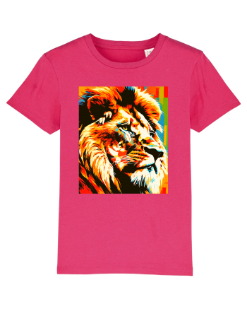 Lion Pop Art Raspberry