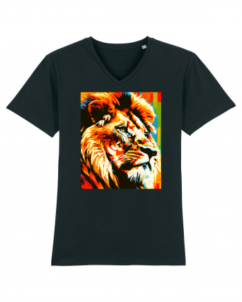 Lion Pop Art Black