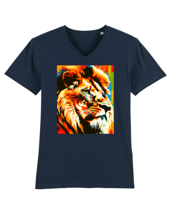 Lion Pop Art French Navy
