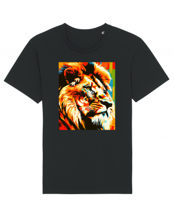 Lion Pop Art Black