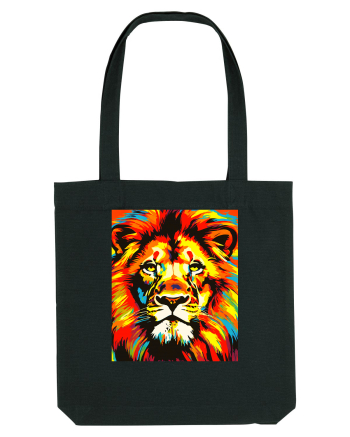 Lion Pop Art Black