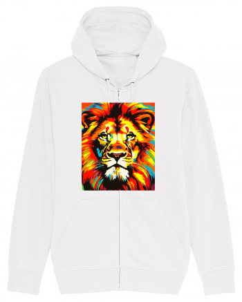 Lion Pop Art White