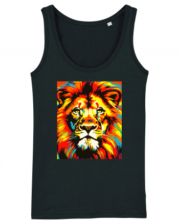 Lion Pop Art Black