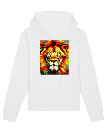 Lion Pop Art White