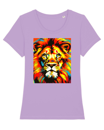 Lion Pop Art Lavender Dawn