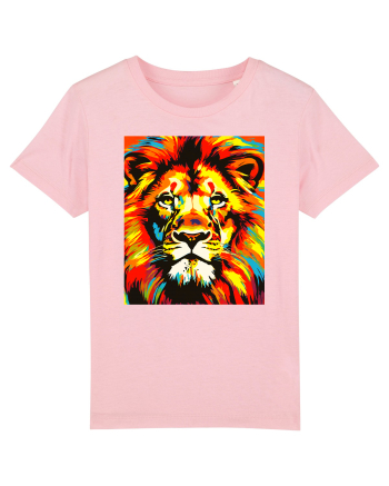 Lion Pop Art Cotton Pink