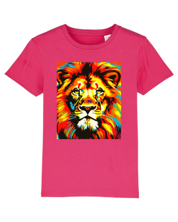 Lion Pop Art Raspberry