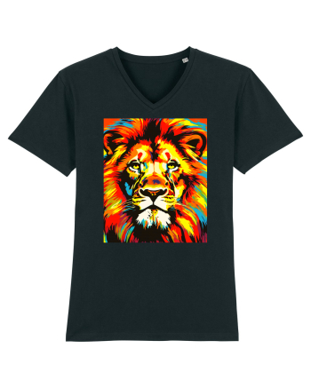 Lion Pop Art Black