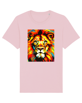Lion Pop Art Cotton Pink