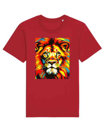 Lion Pop Art Red