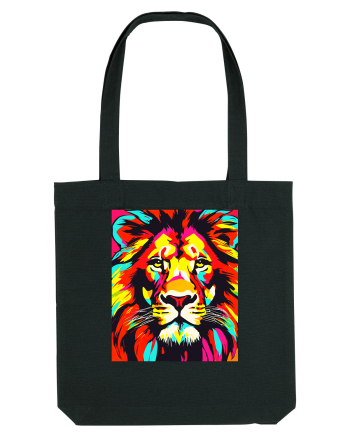 Lion Pop Art Black