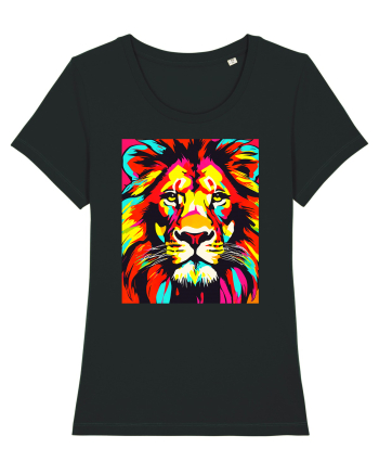Lion Pop Art Black