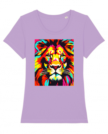 Lion Pop Art Lavender Dawn