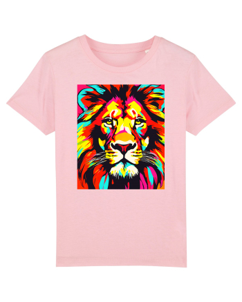 Lion Pop Art Cotton Pink