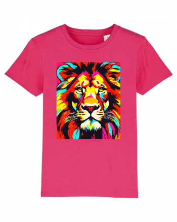 Lion Pop Art Raspberry