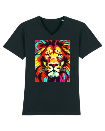 Lion Pop Art Black