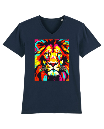 Lion Pop Art French Navy