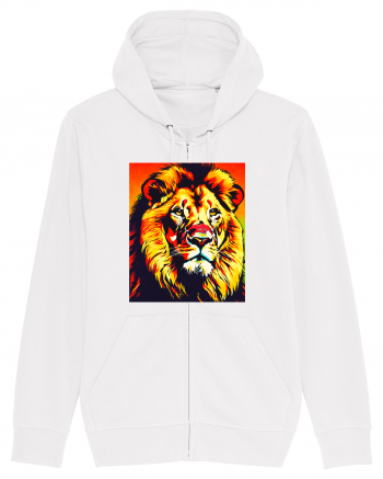 Lion Pop Art White