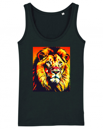 Lion Pop Art Black