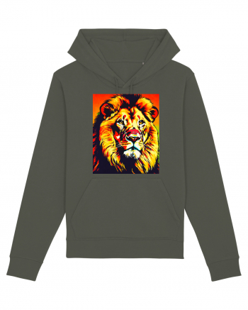 Lion Pop Art Khaki