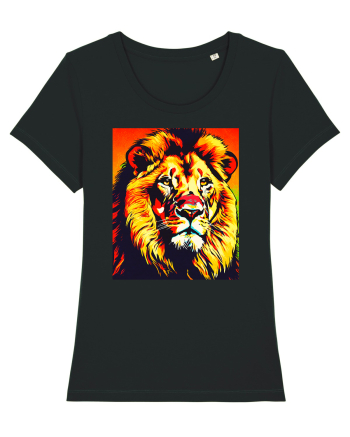 Lion Pop Art Black