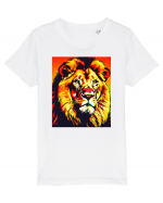 Lion Pop Art Tricou mânecă scurtă  Copii Mini Creator