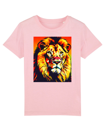 Lion Pop Art Cotton Pink