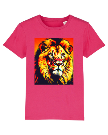 Lion Pop Art Raspberry