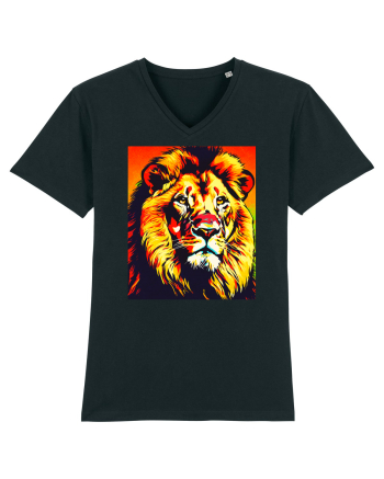 Lion Pop Art Black