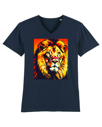 Lion Pop Art French Navy