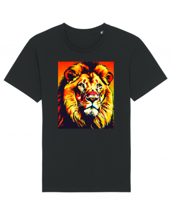 Lion Pop Art Black