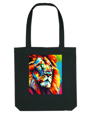 Lion Pop Art Black