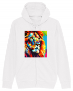 Lion Pop Art Hanorac cu fermoar Unisex Connector