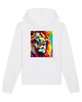 Lion Pop Art White