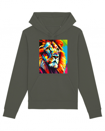 Lion Pop Art Khaki