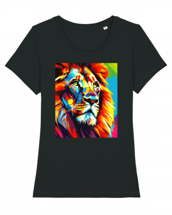 Lion Pop Art Black