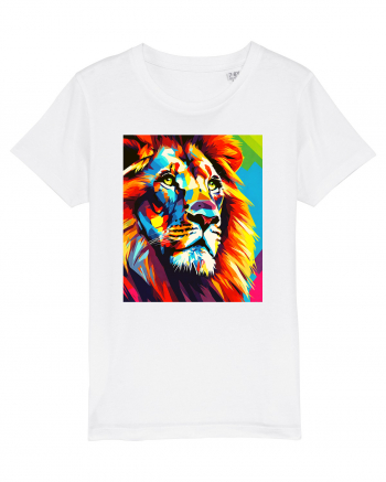 Lion Pop Art White