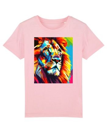 Lion Pop Art Cotton Pink